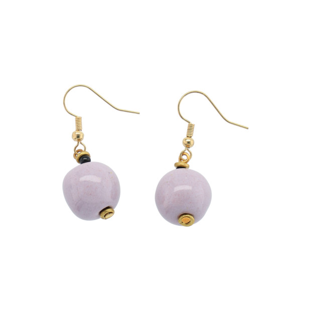 EARRING ROUND &#8211; Lilac